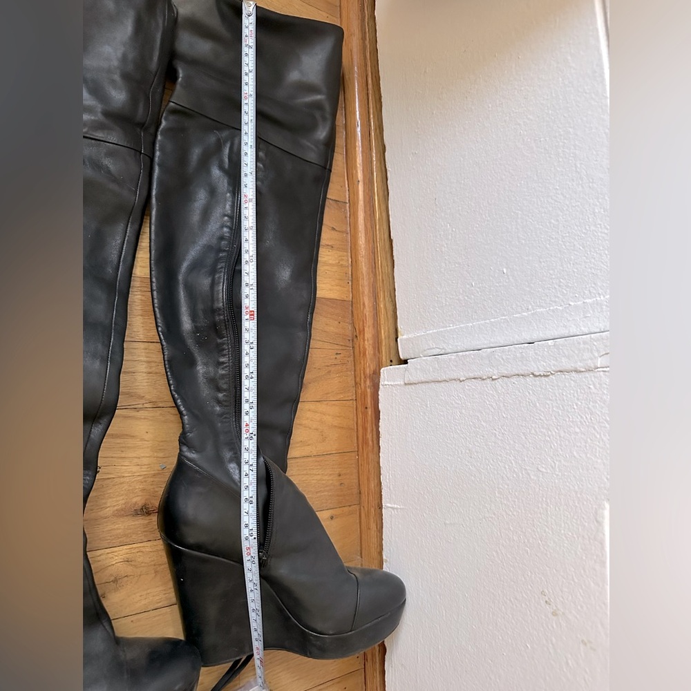 Thigh high Black Boots size 5 1/2